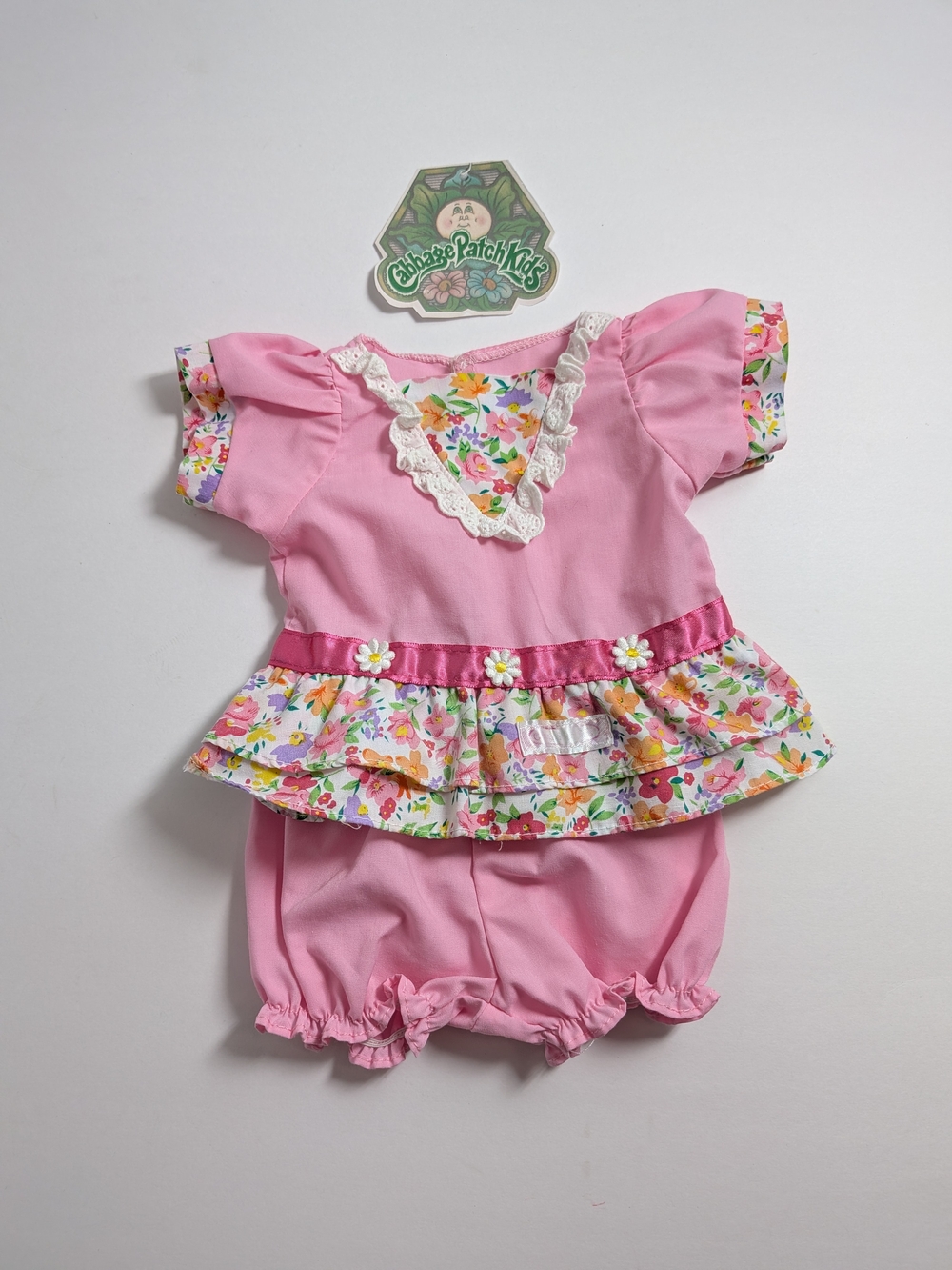 Cabbage Patch Kids Doll Clothes Pink Ruffle Dress & Bloomers 2005 Play Along